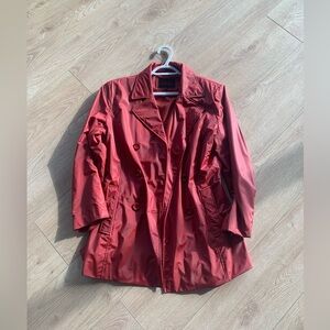 Jones New York Red Trench Coat